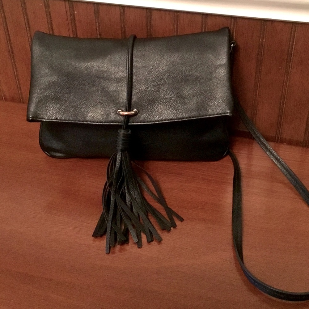 H&M Black Shoulder Bag with Tassel